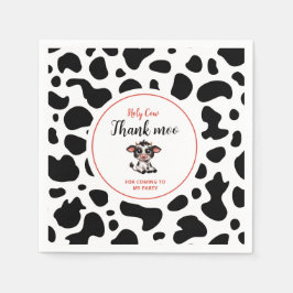 Heilige Kuh dankt Moon für sein Kommen Serviette