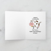 Heilige Kuh! Dieses ist Ihr Geburtstag Karte (Innenseite)