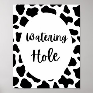 Heilige Kuh Druck Geburtstag Watering Hole Schild