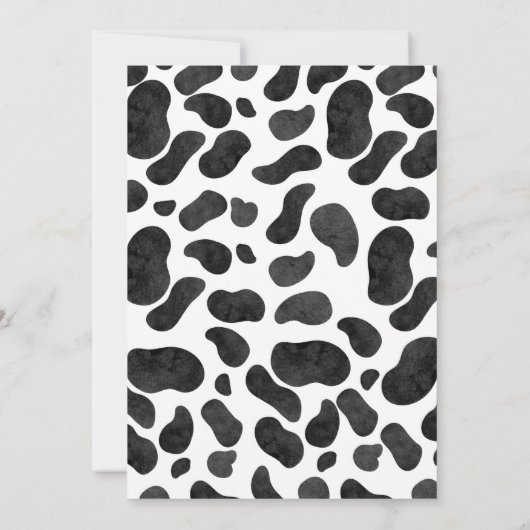 Heilige Kuh druckt zweite Einladungen zum Geburtst (Rückseite)