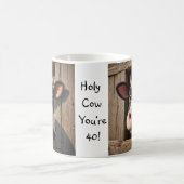 Heilige Kuh, du bist 40! Kaffeetasse (Mittel)