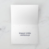 Heilige Kuh Du bist 80 Niedlicher Happy 80. Geburt Karte (Innenseite)