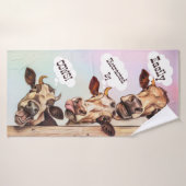 Heilige Kuh - eine benutzerdefinierte Printwerbung Badehandtuch (Badehandtuch)