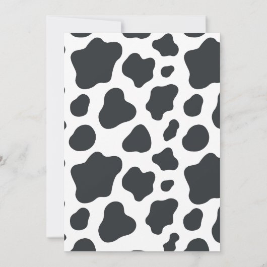 Heilige Kuh Erster Geburtstag Einladung (Rückseite)