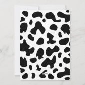 Heilige Kuh erster Geburtstag Feiertagskarte (Rückseite)