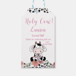 Heilige Kuh erster Geburtstag Geschenkanhänger
