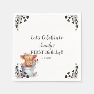 Heilige Kuh erster Geburtstag Serviette