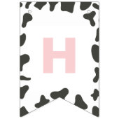 Heilige Kuh Erstgeburt Rosa Karierte Kuh Printwerb Wimpelkette (Zweite Fahne)