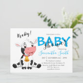 Heilige Kuh! Es ist ein Baby Boy Ankündigung (Stehend Vorderseite)