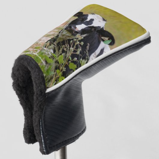 Heilige Kuh! Es ist ein Holstein-Friesier! Golf Headcover (3/4 Vorderseite)