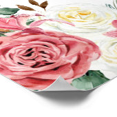 Heilige Kuh, es ist ein Mädchen-Baby-Dusche Willko Poster (Ecke)