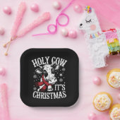 Heilige Kuh Es ist Weihnachten Funny Cow Lover Far Pappteller (Party)