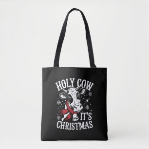Heilige Kuh Es ist Weihnachten Funny Cow Lover Far Tasche
