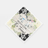 Heilige Kuh, es sind Zwillinge Baby-Duschpapier Se Serviette (Ecke)