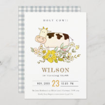 Heilige Kuh Farm Blumenkinder jeden Alters Geburts