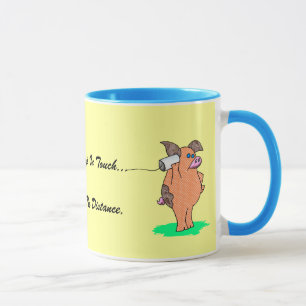 Heilige Kuh, "Freunde behalten in der Touch " Tasse
