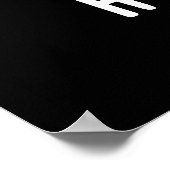 Heilige Kuh Funny Animal Pun Dark BG Poster (Ecke)