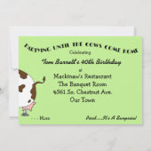 Heilige Kuh! Funny Birthday Party Einladungen (Rückseite)