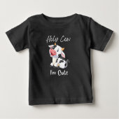 Heilige Kuh Funny, ich bin Niedlich Baby T-shirt (Vorderseite)