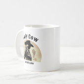 Heilige Kuh Funny Vintag Cowgirl 50. Geburtstag Kaffeetasse (Vorderseite Links)