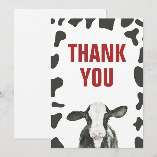Heilige Kuh Geburtstag danke Ihnen Karten (Vorne/Hinten)