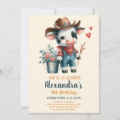 Heilige Kuh Geburtstag Einladung (Vorderseite)