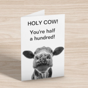 Heilige Kuh Geburtstag Sie sind ein halbes Hundert Karte