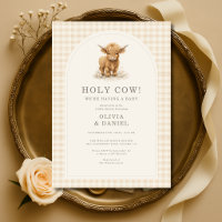 Heilige Kuh Highland Kuh Gingham Baby Shower