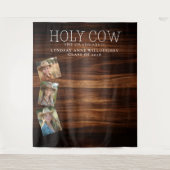 Heilige Kuh! Hintergrund des rustikalen Abschlusse Wandteppich (Vorderseite)