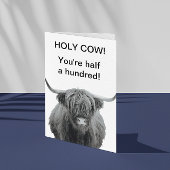 Heilige Kuh Hochland Geburtstag 50. Karte