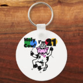 Heilige Kuh Ich bin 21 Hemden und Geschenke Schlüsselanhänger (Vorderseite)