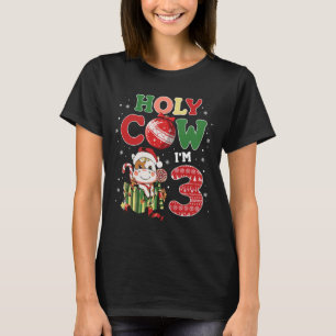 Heilige Kuh Ich bin 3 Geburtstag Junge 3. Kuh Farm T-Shirt