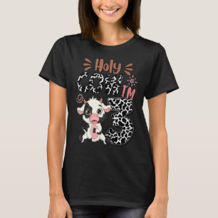 Heilige Kuh Ich bin 3 Geburtstag Junge 3. Kuh Land T-Shirt