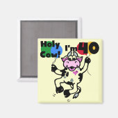 Heilige Kuh Ich bin 40 Hemden und Geschenke Magnet (Vorderseite/Rückseite)