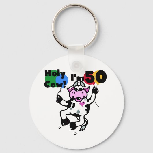 Heilige Kuh Ich bin 50 Hemden und Geschenke Schlüsselanhänger (Vorderseite)