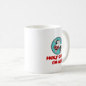 Heilige Kuh Ich bin 60 Funny Cartoon Tasse (VorderseiteRechts)