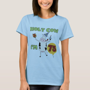 Heilige Kuh Ich bin 75 Geburtstagsgeschenke und T T-Shirt