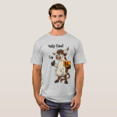 Heilige Kuh Ich bin 80 Funny Cartoon 80. Geburtsta T-Shirt (Vorne ganz)