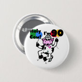Heilige Kuh Ich bin 90 Hemden und Geschenke Button (Vorne & Hinten)