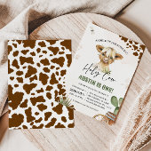 Heilige Kuh Ich bin ein Cowboy Highland Kuh Geburt Einladung