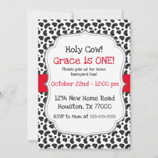 Heilige Kuh Ich bin ein erster Geburtstag Einladung