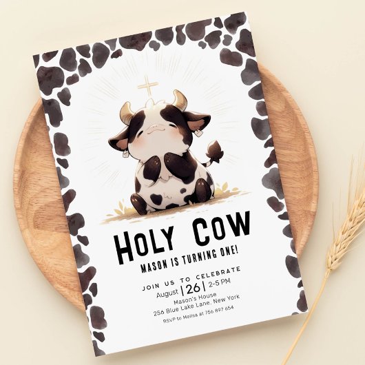 Heilige Kuh Ich bin ein Geburtstag Einladung