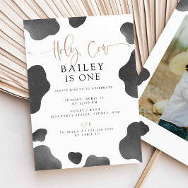 Heilige Kuh ich bin ein Geburtstag Einladung, Kuh  Einladung