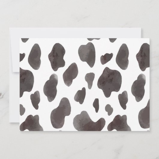 Heilige Kuh ich bin ein Highland-Kuh-Mädchen 1. Ge Einladung (Rückseite)