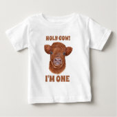 Heilige Kuh Ich bin ein Hochland-Kuh-Kalb Baby T-shirt (Vorderseite)