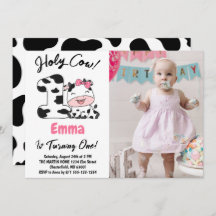 Heilige Kuh Ich bin ein Mädchen 1. Geburtstag Foto