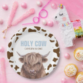 Heilige Kuh Ich bin eine braune Kuh Print Geburtst Pappteller (Party)