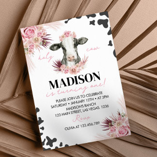 Heilige Kuh Ich bin eine Einladung zum Geburtstag