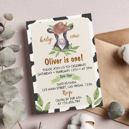 Heilige Kuh Ich bin eine Einladung zum Geburtstag