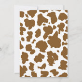 Heilige Kuh ich bin eine Highland Kuh 1. Geburtsta Einladung (Rückseite)